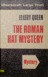 The Roman Hat Mystery - kaft Engelse uitgave, Ulverscroft Leicester, Large Print edition, 1 maart 1981