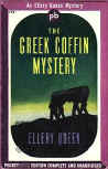 The Greek Coffin Mystery - cover pocket book edition, Pocket Book N° 179, 1942 - 1943 (3rd). (IM-HO aka Immerman and Hoffman or Immerman and Holley)