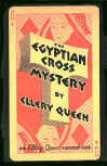 The Egyptian Cross Mystery - dustcover Grosset & Dunlap, May 1932 (1st - 2nd December), price unclipped 75 cents