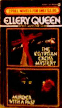 The Egyptian Cross Mystery/Murder with a Past - cover paperback edition, Signet Double Mystery, 1983