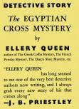 The Egyptian Cross Mystery - dust cover Gollancz edition, 1933