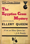 The Egyptian Cross Mystery - dust cover Gollancz, 1934