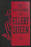 The Adventures of Ellery Queen - voorzijde herdruk met zwart rode harde kaft, Grosset & Dunlap.