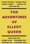 The Adventures of Ellery Queen - dust cover edition, Victor Gollancz, London, 1935 (Black hardcover, with red lettering on spine)