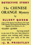 The Chinese Orange Mystery - kaft uitgave Gollancz, Londen, juni 1934