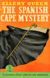 The Spanish Cape Mystery - cover pocket book edition, PocketBook #146 (from 1st printing in April 1942 to at least 7th printing, 1943)