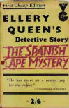 The Spanish Cape Mystery - dust cover Gollancz edition, 1936  (First Cheap edition)