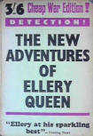The New Adventures of Ellery Queen - dust cover Gollancz edition, 1940