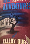 The New Adventures of Ellery Queen - dust cover Triangle Books edition, Nov 1944 (more blue lettering)