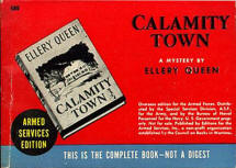 Calamity Town - cover Armed Service uitgave Book #680 issued to service men in WWII. 