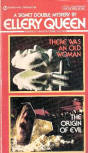 There was an old woman/The Origin of Evil - kaft pocketboek uitgave, Signet Double Mystery, N° 451-J9306, January 1, 1980 (Rode kaft with rode letters voor de titel "There was an old woman")