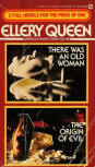 There was an old woman/The Origin of Evil - cover pocket book edition, Signet Double Mystery, N° 451-J9306, January 3, 1984 (Browncover with white letters for There was an old woman)