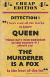 The Murderer is a Fox - dust cover Victor Gollancy Ltd, London