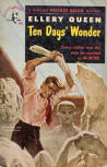 Ten Days' Wonder - kaft pocketboek uitgave, Pocket Book N° 740, december 1950 (1ste & 2de?)  (kaft door Stanley Meltzoff)