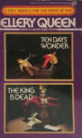 Ten Days' Wonder/The King is Dead - kaft paperback uitgave, Signet Double Mystery AE2774, 1984