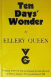 Ten Days' Wonder - dust cover Gollancz edition, London, 1974.