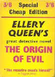 The Origin of Evil - dust cover Gollancz edition, London, 1953