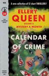 Calendar of Crime - kaft pocketboek uitgave, Pocket Book N° 960, Published October, 1953 (1st printing August 1953) (Cover art by Richard Powers)