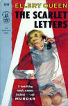 The Scarlet Letters - kaft pocketboek uitgave, Pocket Book N°1049, Feb 1. 1955 (1st) - 1957 (3rd). (Cover painted by Carl Bobertz)