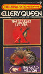 The Scarlet Letters/ The Glass Village - kaft pocketboek uitgave, Signet Double Mystery, 451-AE2887, 1984.