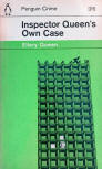 Inspector Queen's own Case - cover pocket book edition, Penguin, 1963 (1st-3rd). (cover design by Romek Marber)