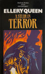 A Study in Terror - kaft paperback uitgave, Xanadu Book, 1990. (kaft art Ivan Allen/Inkshed)