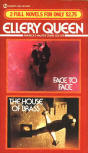 Face to Face/The House of Brass - kaft paperback uitgave, Signet Double Mystery, 451-AE1454, April 6, 1982