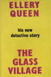 The Glass Village - dust cover Victor Gollancz, London, August 1954 (1st) (hardcover red boards, lettered in gilt on spine)