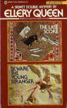 The Last Score/Beware the Young Stranger - cover paperback edition, Signet Double Mystery, 451 E8295, Oct 1978