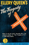 The Tragedy of X - kaft pocket boek uitgave, No. 125. Pocket Book Edition oktober 1941.