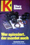 Wer spioniert, der mordet auch - cover German edition Ullstein Krimi, 1979