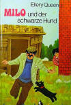 Milo und der schwarze Hund - cover German edition, Tosa Verlag, Vienna, 1965. Cover illustration by Franz Josef Tripp