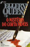 O Misterio do Corta Papeis - kaft Portugese uitgave, Livros de Bolso / Serie Clube do Crime, Publicações Europa-América, april 1989