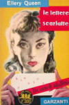 Le lettere scarlatte - cover Italian edition, Garzanti, Serie Gialla #48, 1955