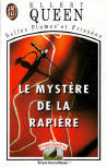 Le Mystère de la Rapière - cover French edition éditions J'ai Lu