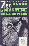 Le Mystère de la Rapière - kaft Franse uitgave Editions de la Nouvelle Revue Critique, Collection l'Empreinte Nr. 132, januari 1938