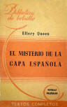 El Misterio De La Capa Espanola - Cover Spanish edition, Hachette, Buenos Aires, Argentina, Biblioteca de Bolsillo, Serie Naranja nº 132, 1946