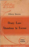 Drury Lane Abandona La Escena - cover Spanish edition, Nr. 147 Libreria Hachette, Buenos Aires, 1947, Argentina