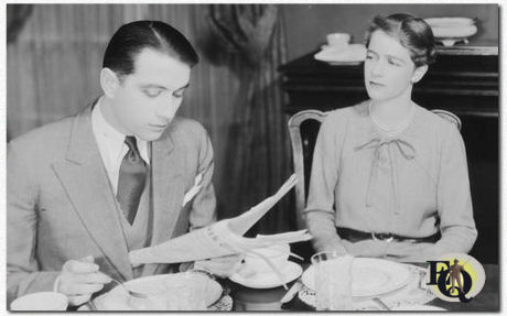 Donn Cook als Bill Truesdale en Hope Williams als Sara Jaffrey in "Rebound" (1930).