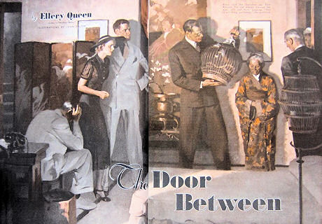 In december 1936 verscheen in "Heart's International Cosmopolitan" een complete boeklange mysterieroman van Ellery Queen "The Door Between".