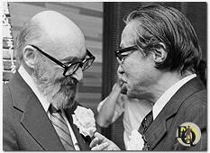 Picture taken during Fred's first visit to Japan in 1977 (at the birthday party for Seicho Matsumoto, Japan's leading mystery writer). 