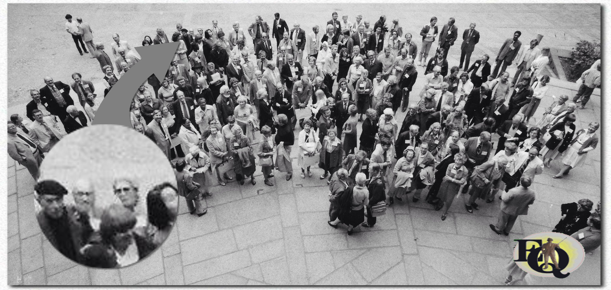 On June 15. 1981 Fred and Rose attended the third Crime Writers' International Congress which was held in Stockholm. Many detective writers attended. In the picture below of the attending writers they are just visible in the back (click on the picture for a bigger view).
