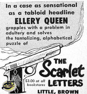 Advertentie voor de Little Brown uitgave "The Scarlet Letters".