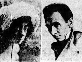 Advertentie voor "Florenz Kolb and Addie Harland, former Central Park favorites, at Orpheum Next Week" ("The Allentown Democrat", 16 okt 1915).