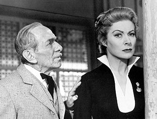 Florenz played Barber in 3 episodes of TV's "Telephone Line" (1956-1957) seen here in 1957 playing opposite Greer Garson.