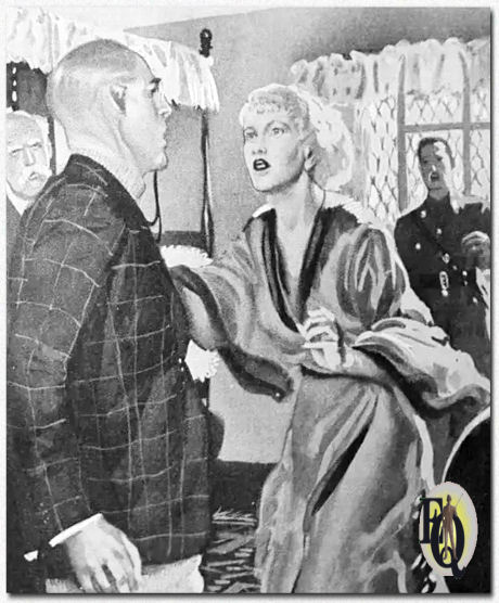 "Someone's stolen my necklace," she said fiercely. "Mr. Queen, you must get it back. You must, do you hear?" "The Strand Magazine" (9/1934) featured Ellery Queen's "Treasure Hunt", illustrated by R.M Chandler.