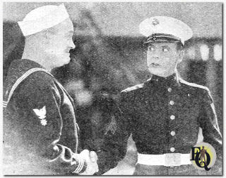 "Let it Rain" (1927) was as pleasant to watch as the smile of its star, Douglas MacLean (R) and just as light-hearted. A very funny Wade Boteler (who also worked on the screenplay) aided Douglas in the enmity between the sailors and the Marines.