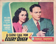 A Close Call for Ellery Queen - lobbycard 1 of the 8 in the series