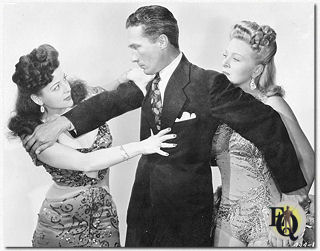 "Queen of the Burlesque" (1946) Rose La Rose, Carleton G. Young en Evelyn Ankers.