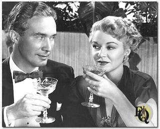 Claire Trevor en Carleton Young in "Hard, Fast and Beautiful" (RKO, 23 mei 1951). 